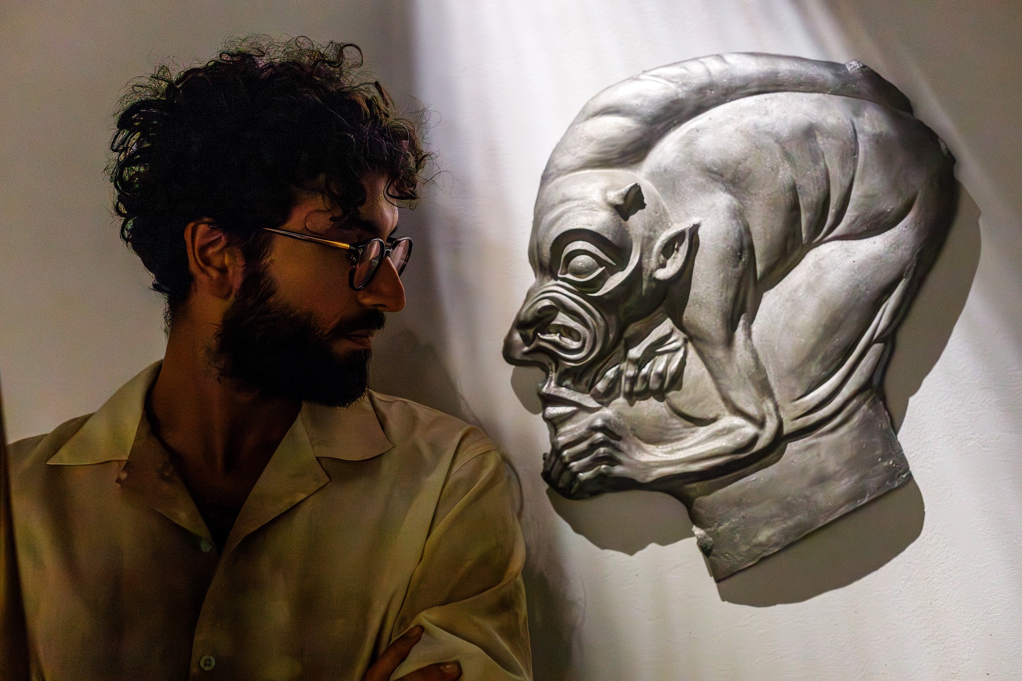 Meet the artist στην έκθεση «Πάνος Προφήτης. La Bocca La Grotta»